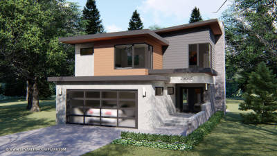 2 Story Contemporary House Plan | Commonwealth