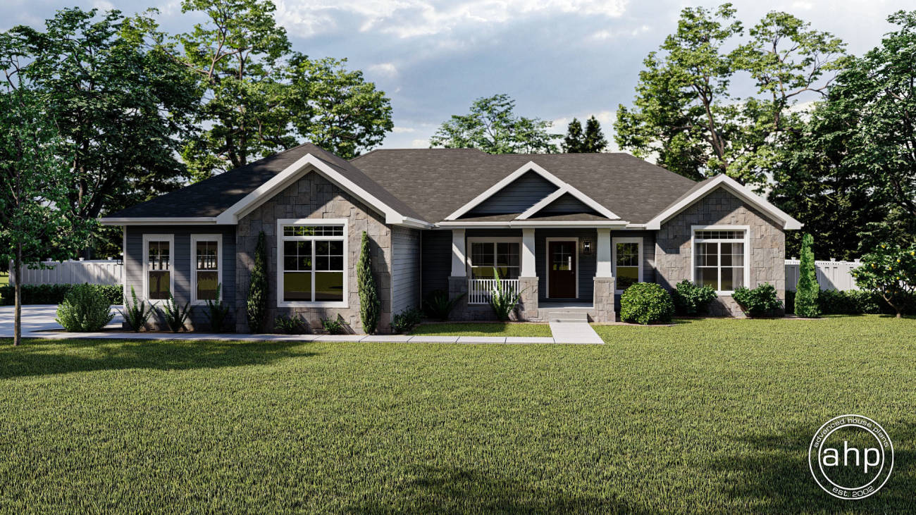 1 Story Traditional House Plan | Stafford