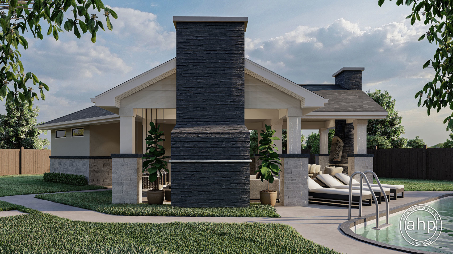 Pool House Plan | Havana