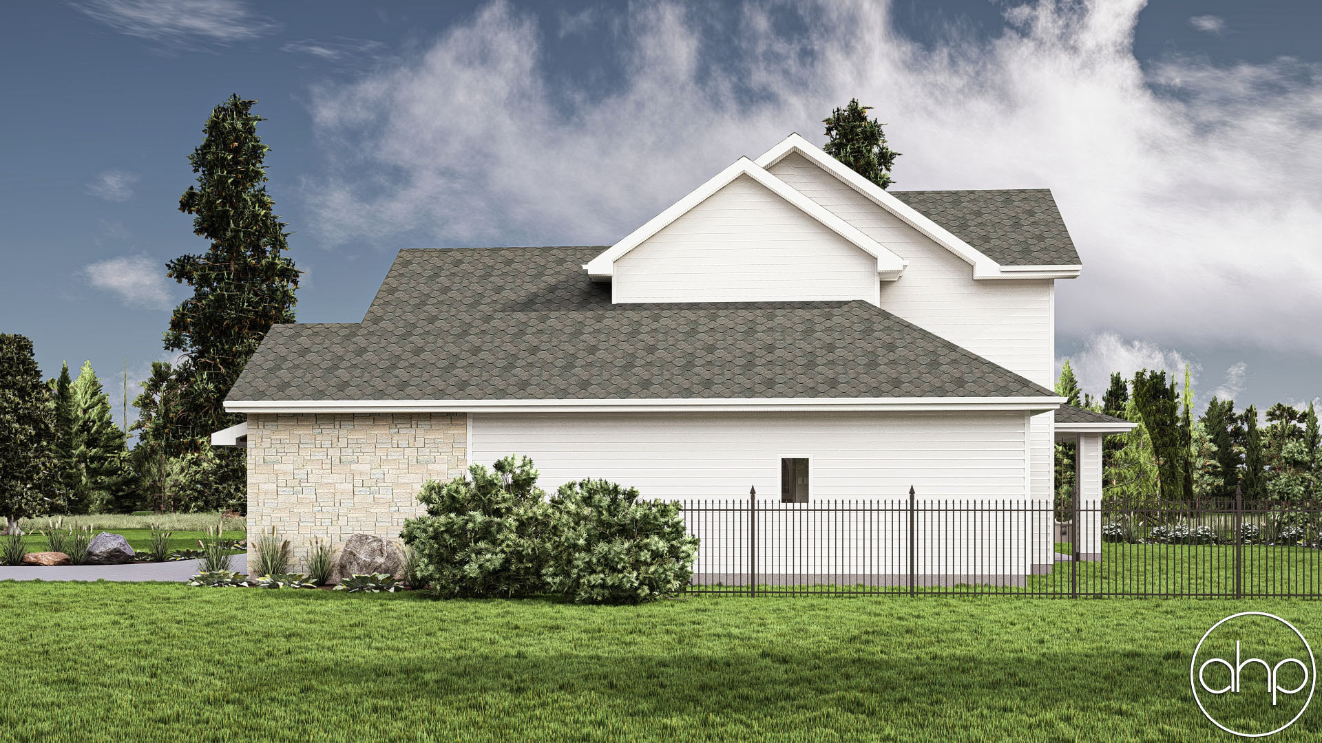 1.5 Story Craftsman House Plan | White Rock