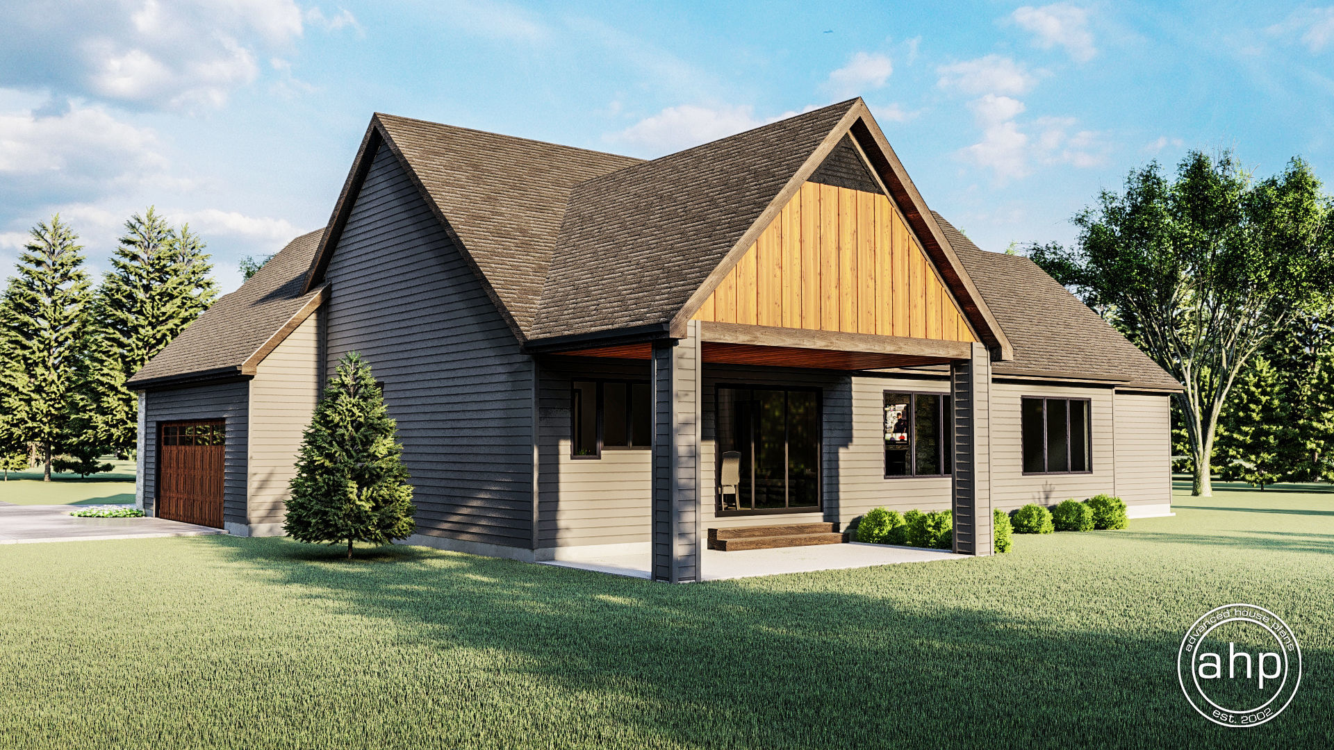 1 Story Craftsman House Plan | Fire Ridge