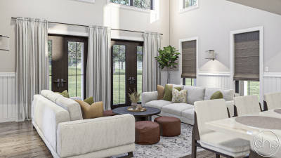 1.5 Story Modern Farmhouse House Plan | Canton