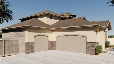 1.5 Story Mediterranean House plans | McCarville