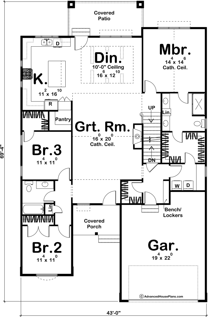 1 Story French Country House Plan | Ciera Rae