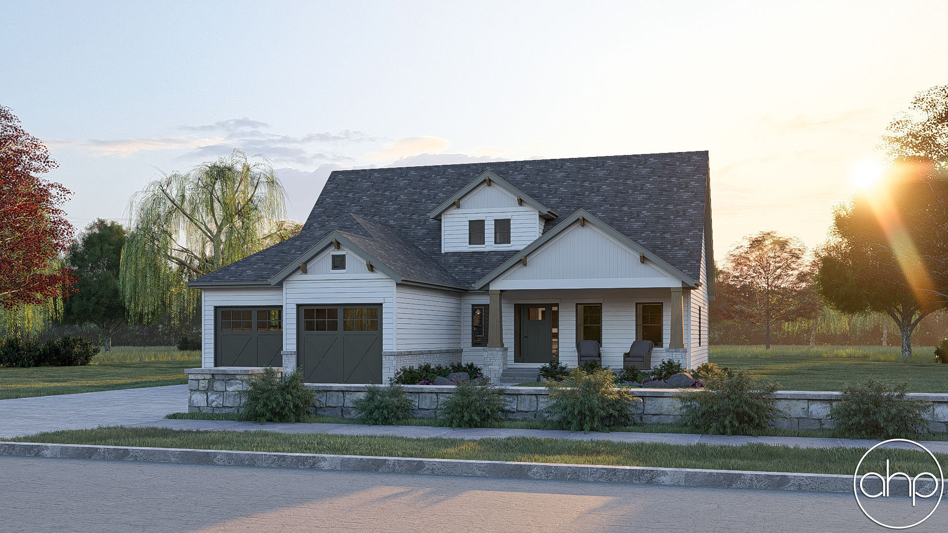 1.5 Story Craftsman House Plan | Simpson