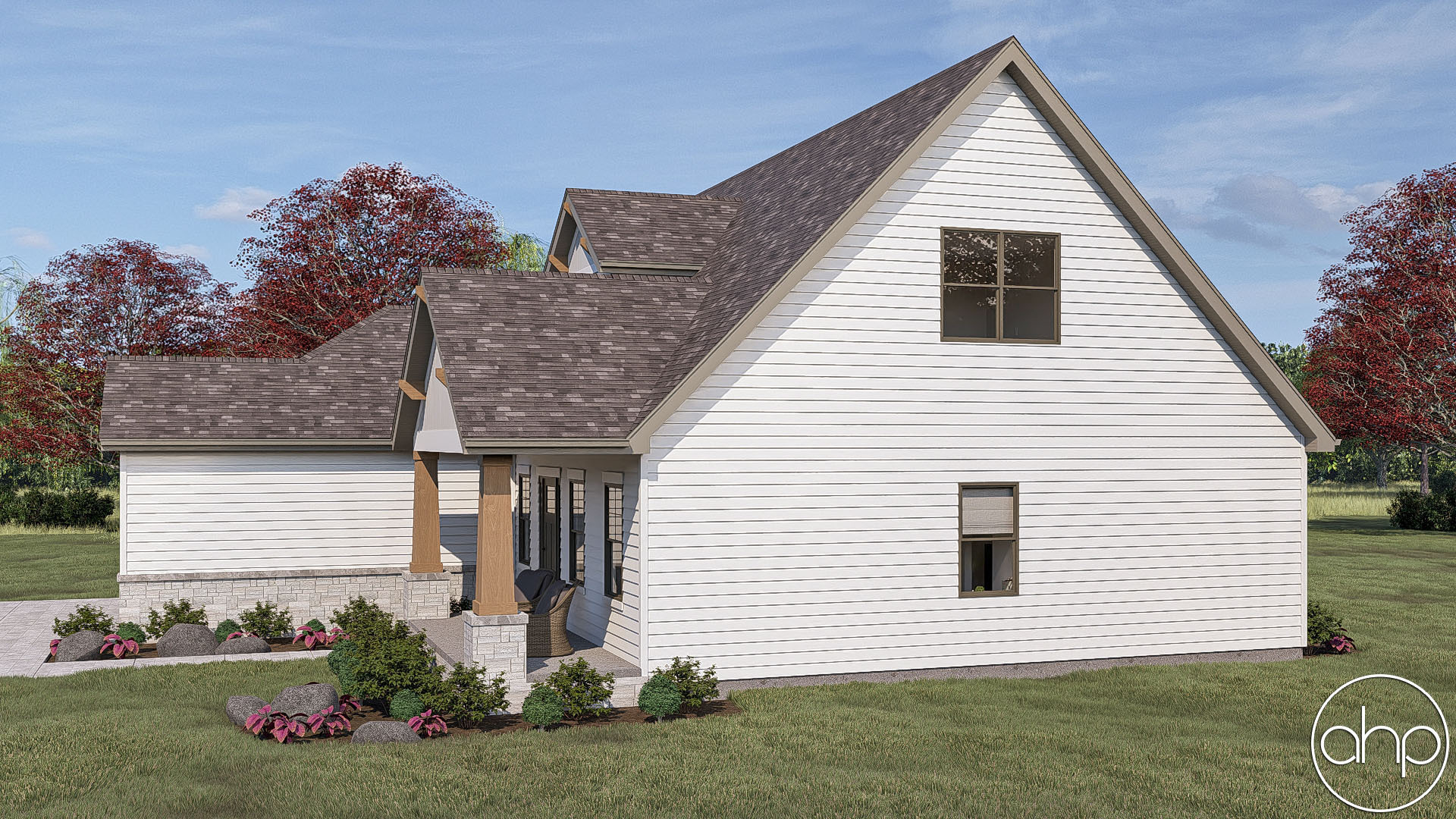 1.5 Story Craftsman House Plan | Simpson