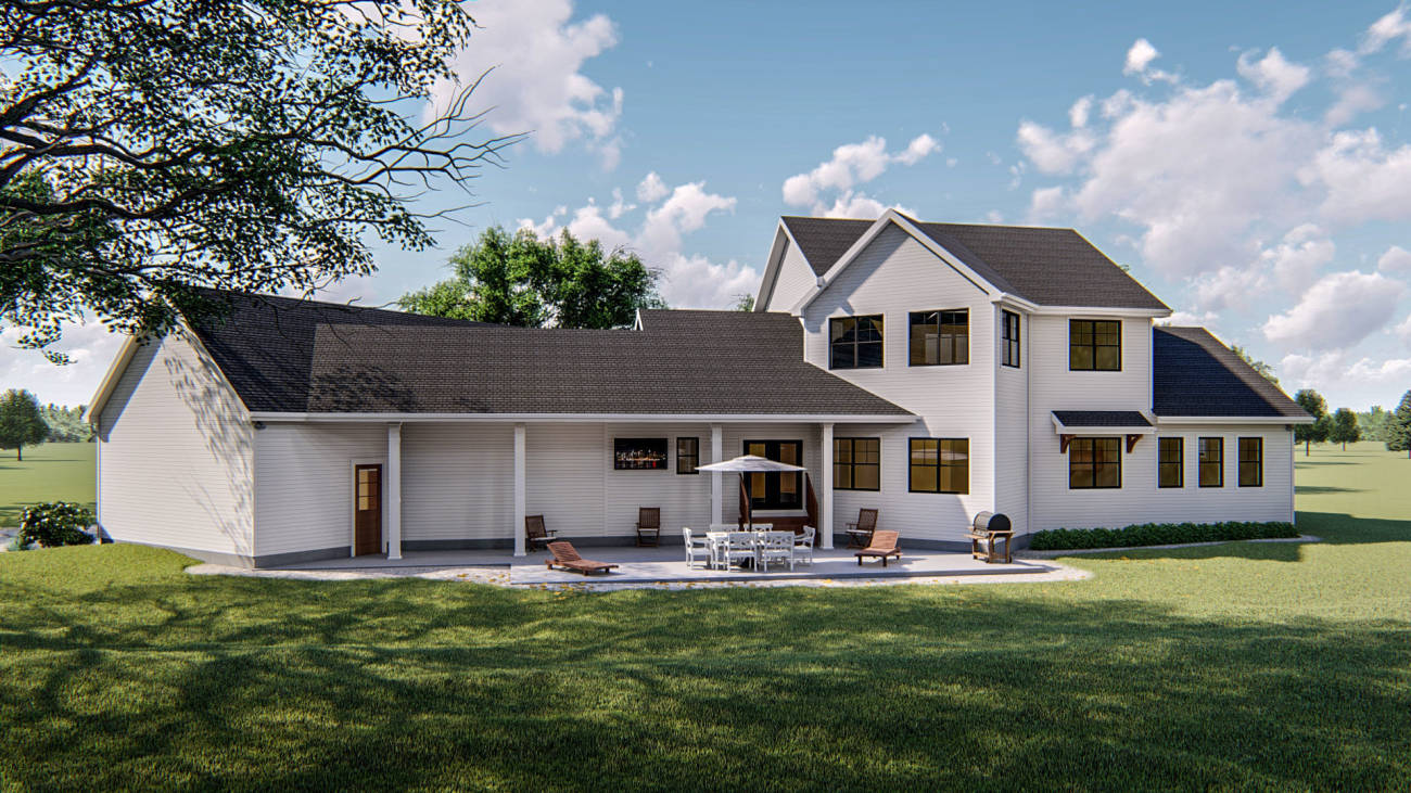 1.5 Story Modern Farmhouse Plan | Walton Farms