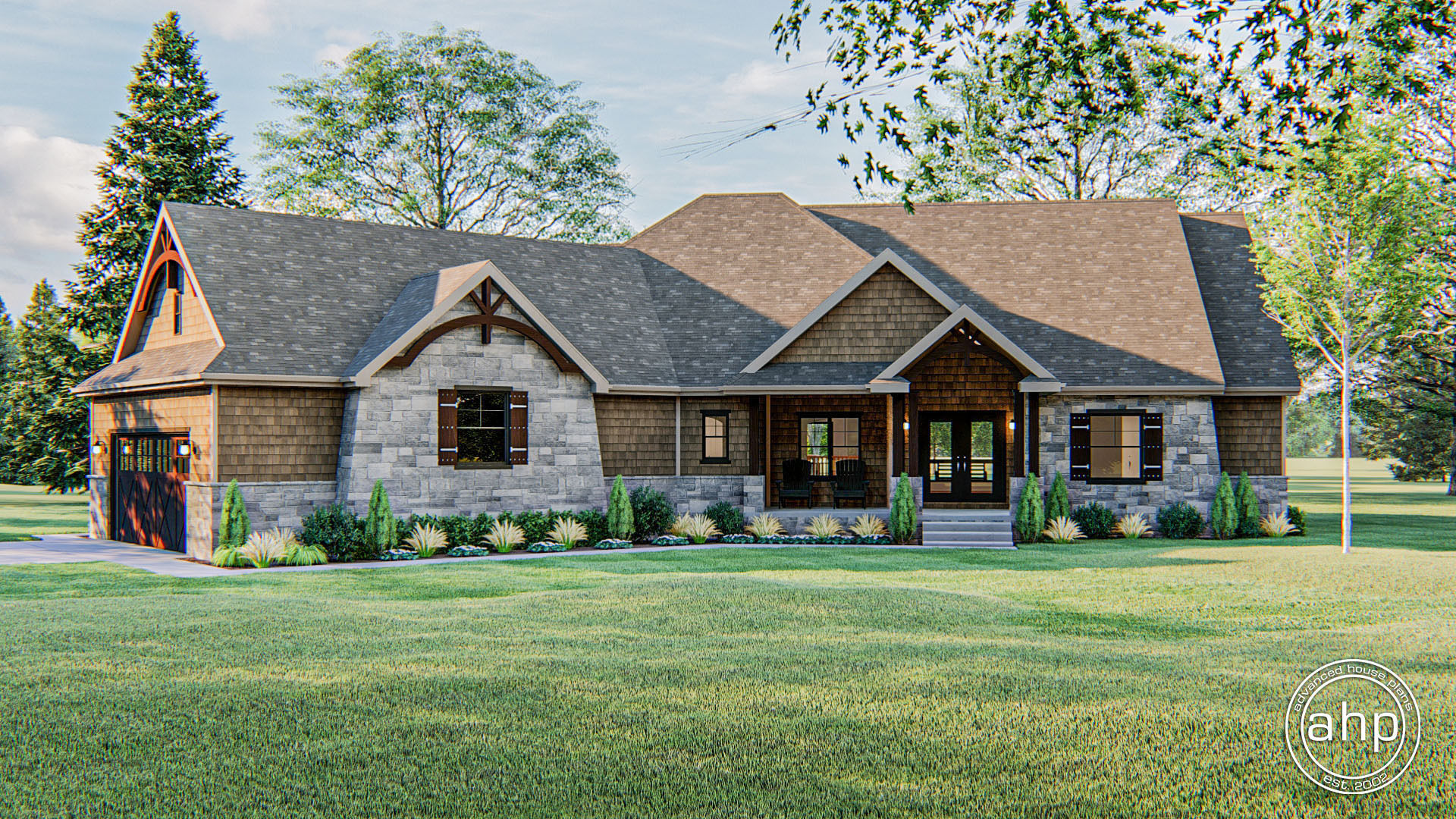 1 Story Craftsman House Plan | Manchester