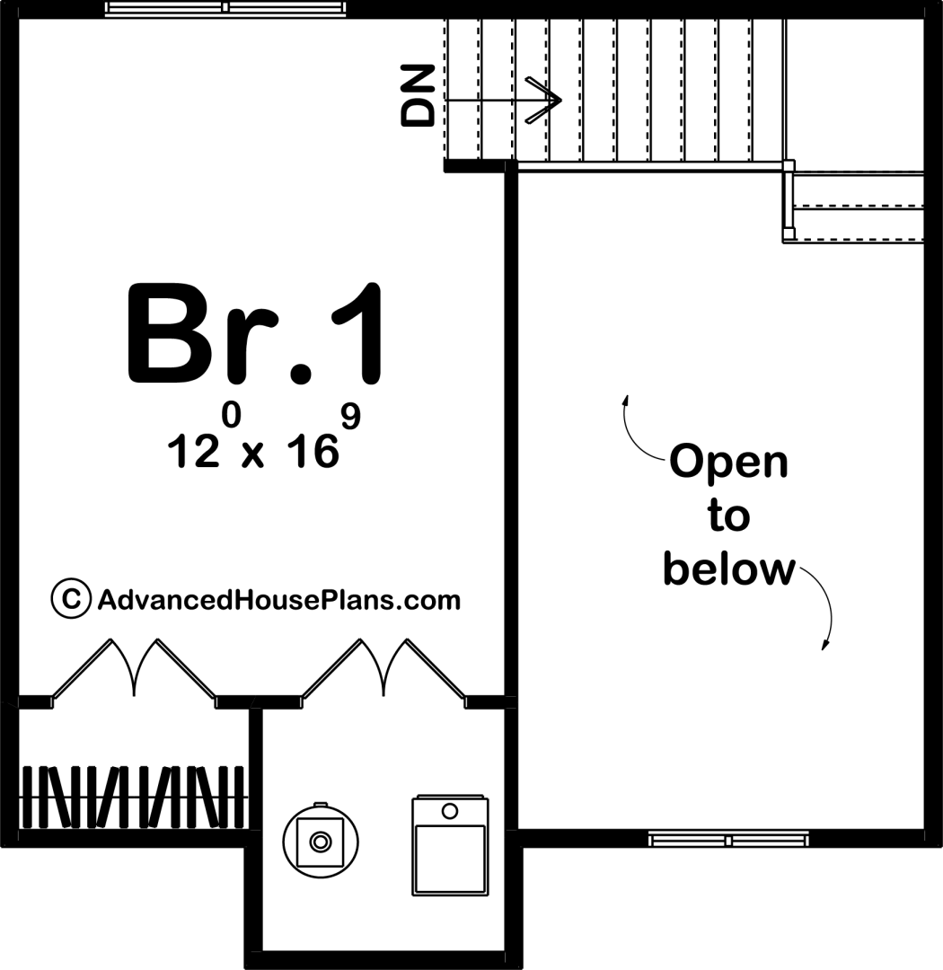 Traditional Style Cabin Plan | Sanders