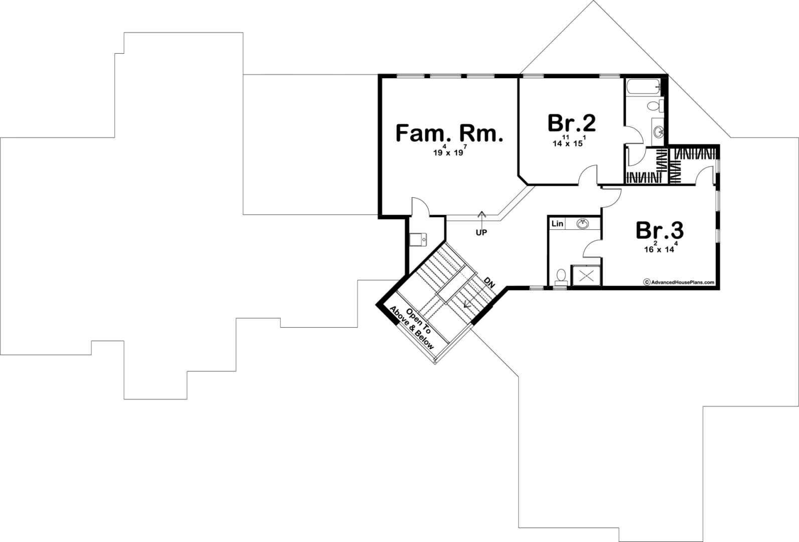 1.5 Story Modern House Plan | Hilton Head