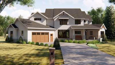 2 Story Modern Farmhouse House Plan | Shadow Creek