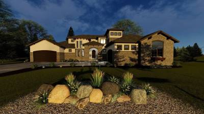 1.5 Story Tuscan House Plan | Quarry Oaks