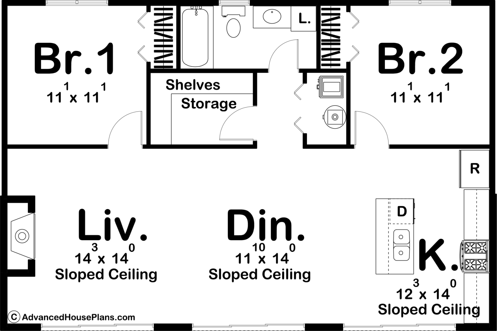 Modern Style Cabin Plan | Hickman
