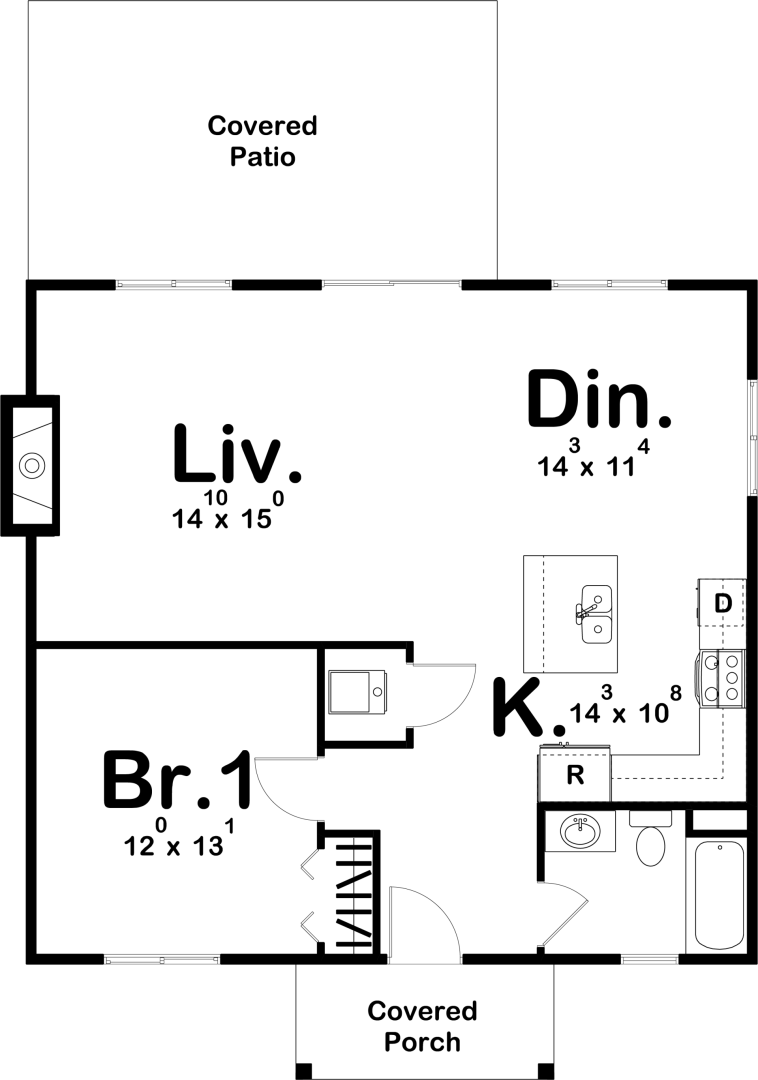 Cottage Style Cabin Plan | Arant