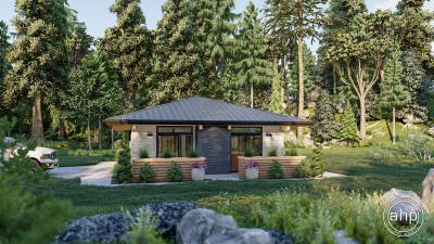 Modern Style Cabin Plan | Tahoe