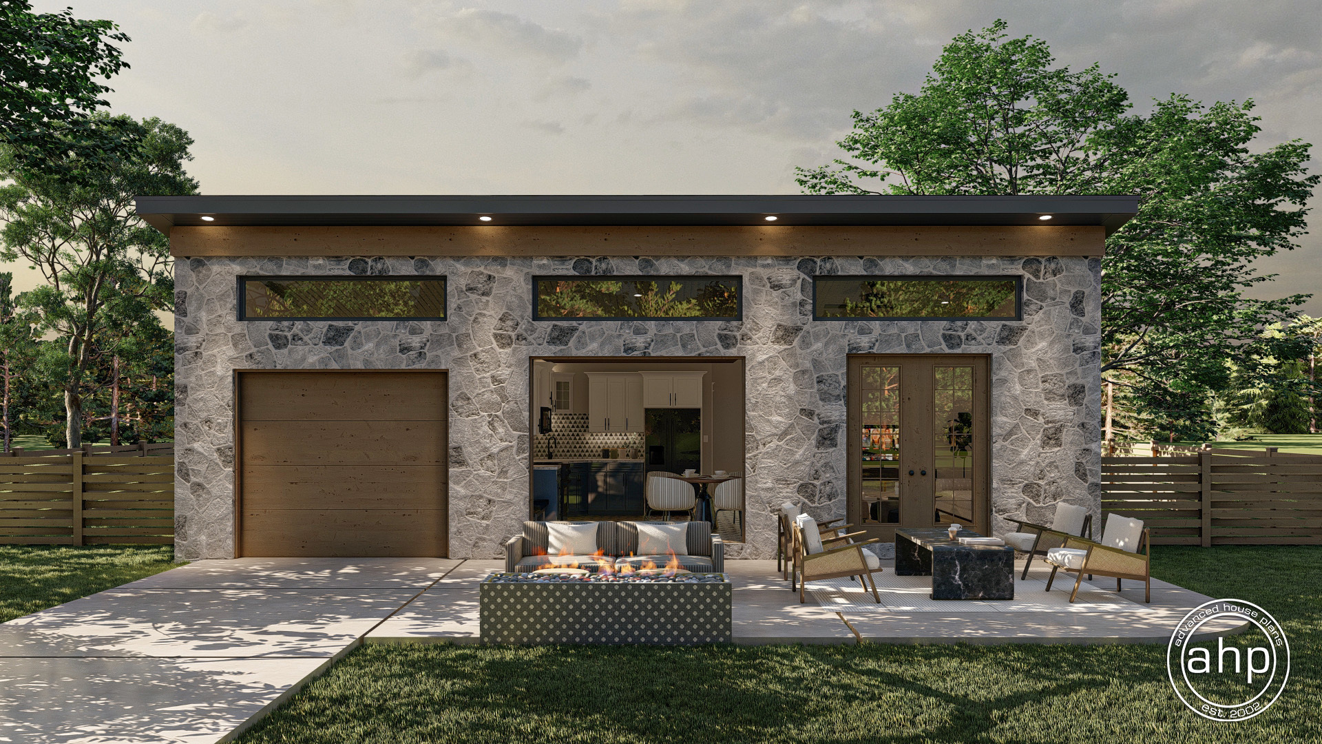 Modern Style Cabin Plan | Ourey
