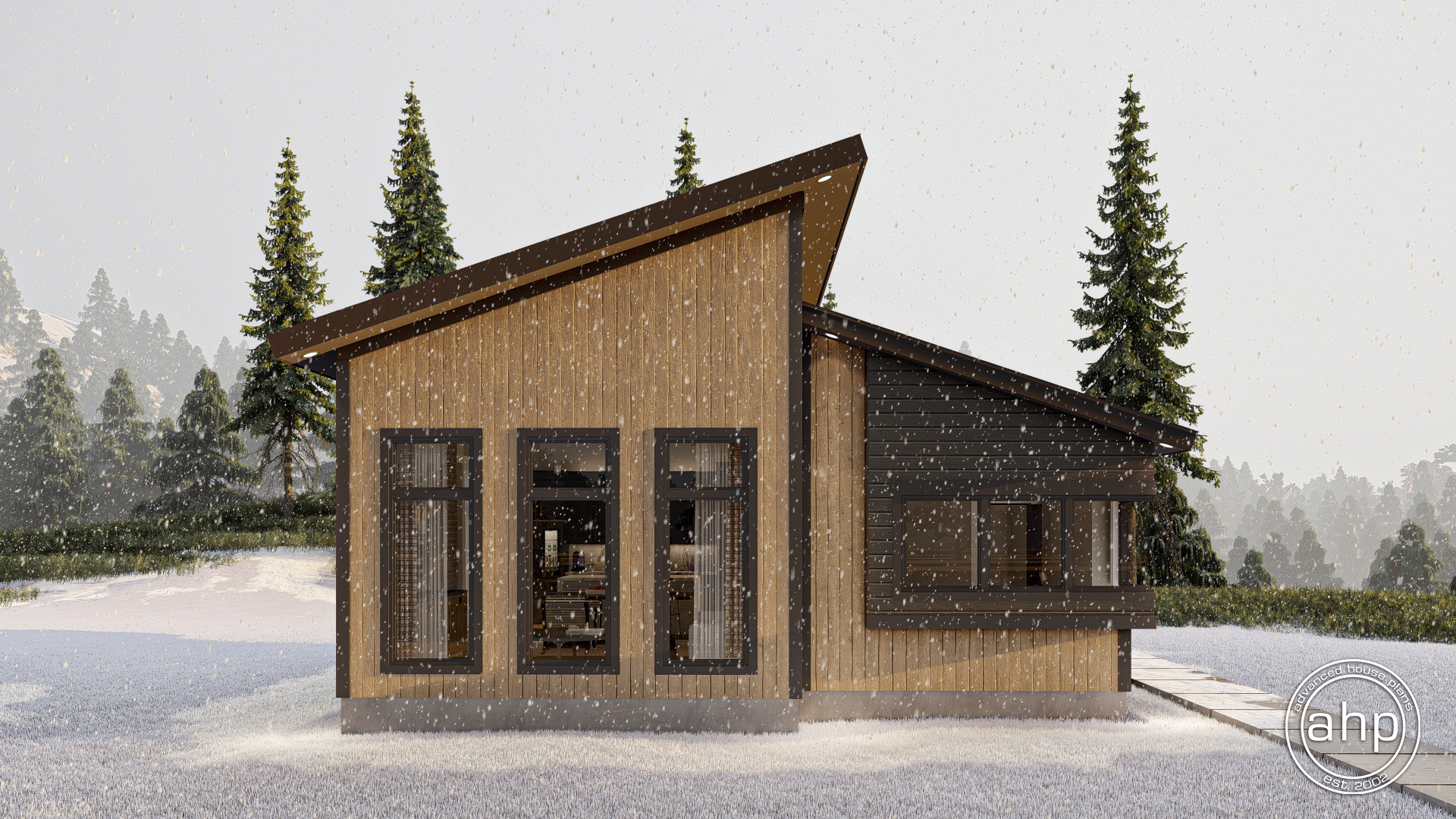 Modern Style Cabin Plan | Rustler