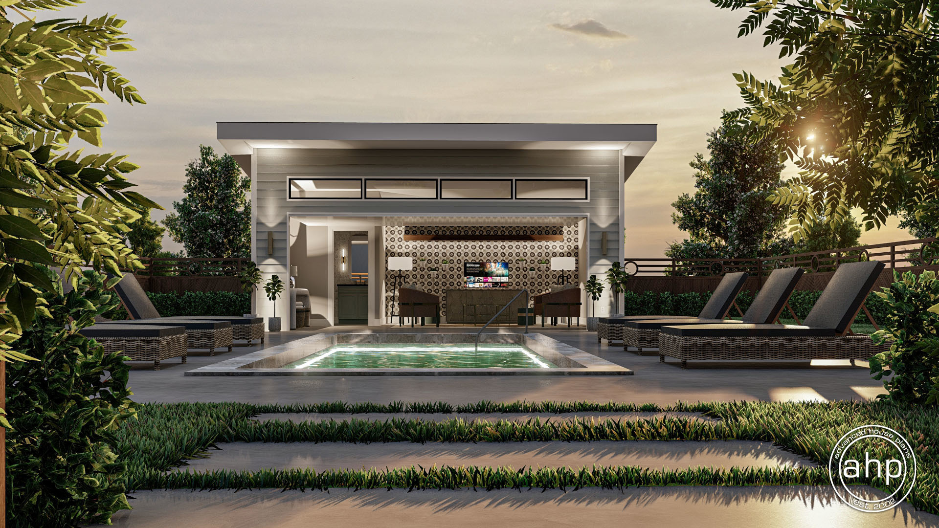 Pool House Plan | Raburn