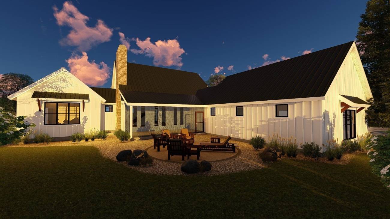 1.5 Story Modern Farmhouse Plan | Harmdierks