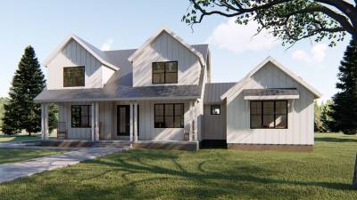 1.5 Story Modern Farmhouse Plan | Harmdierks