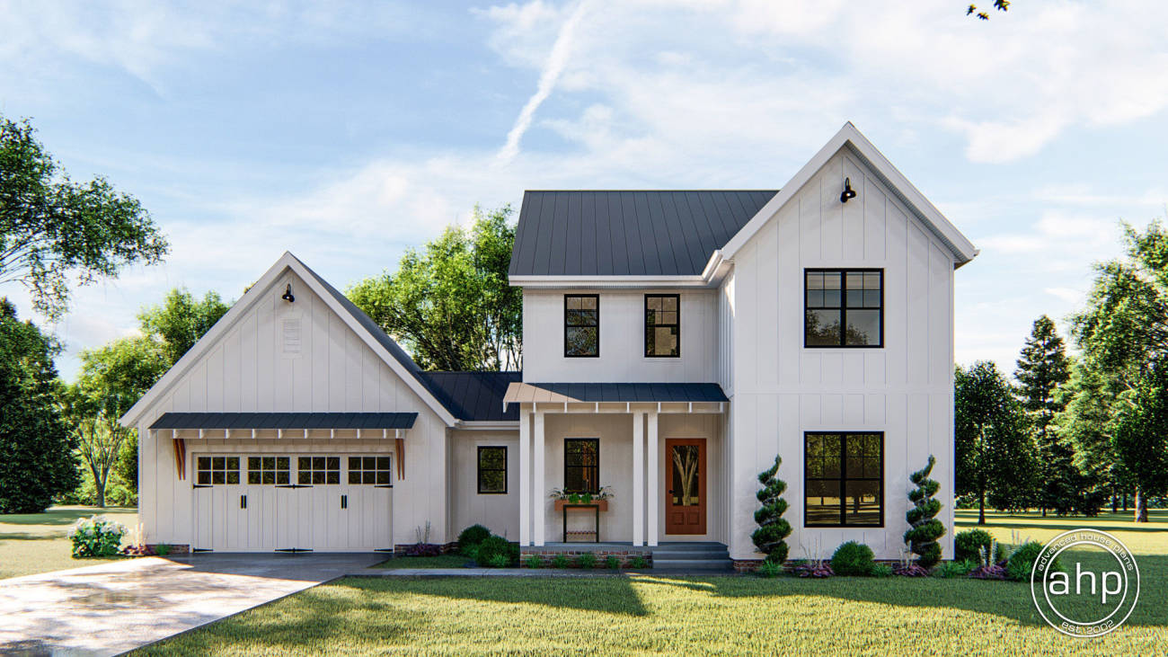 2 Story Modern Farmhouse Plan | Collins