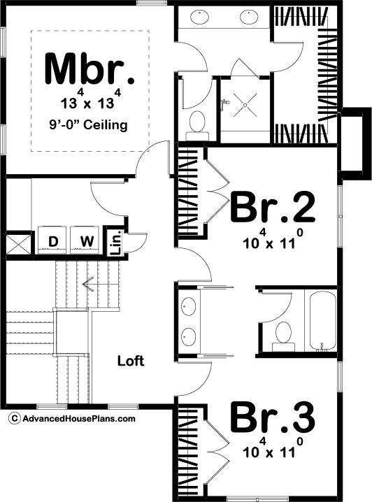 2 Story Modern Farmhouse Plan | Collins