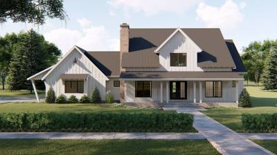 1.5 Story Modern Farmhouse Plan | Wrigley Farms