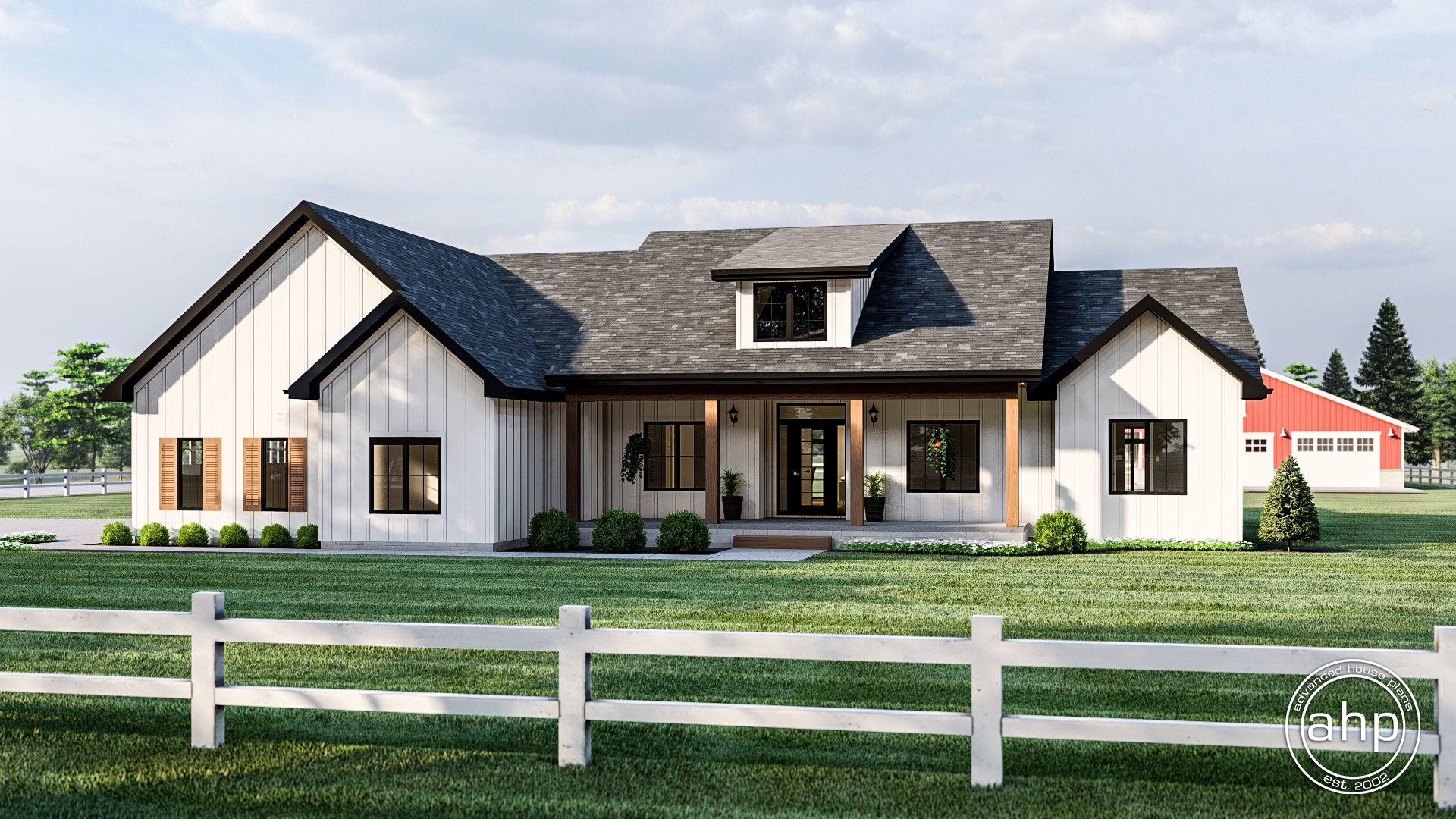 1 Story Modern Farmhouse Plan | High Valley Farms