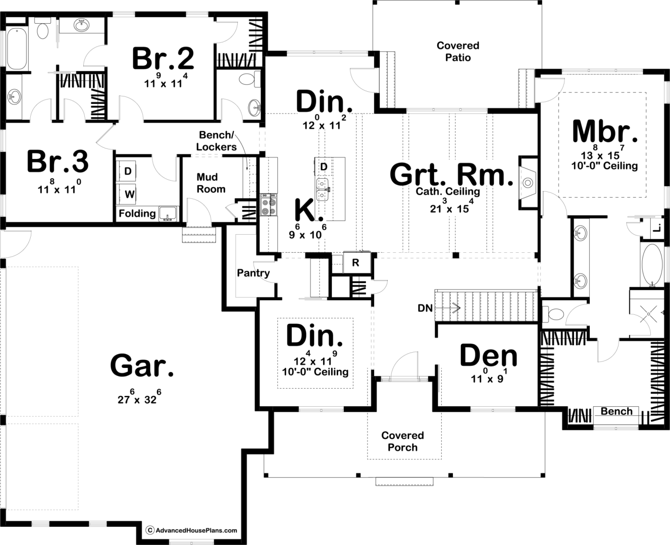 1 Story Modern Farmhouse Plan | High Valley Farms