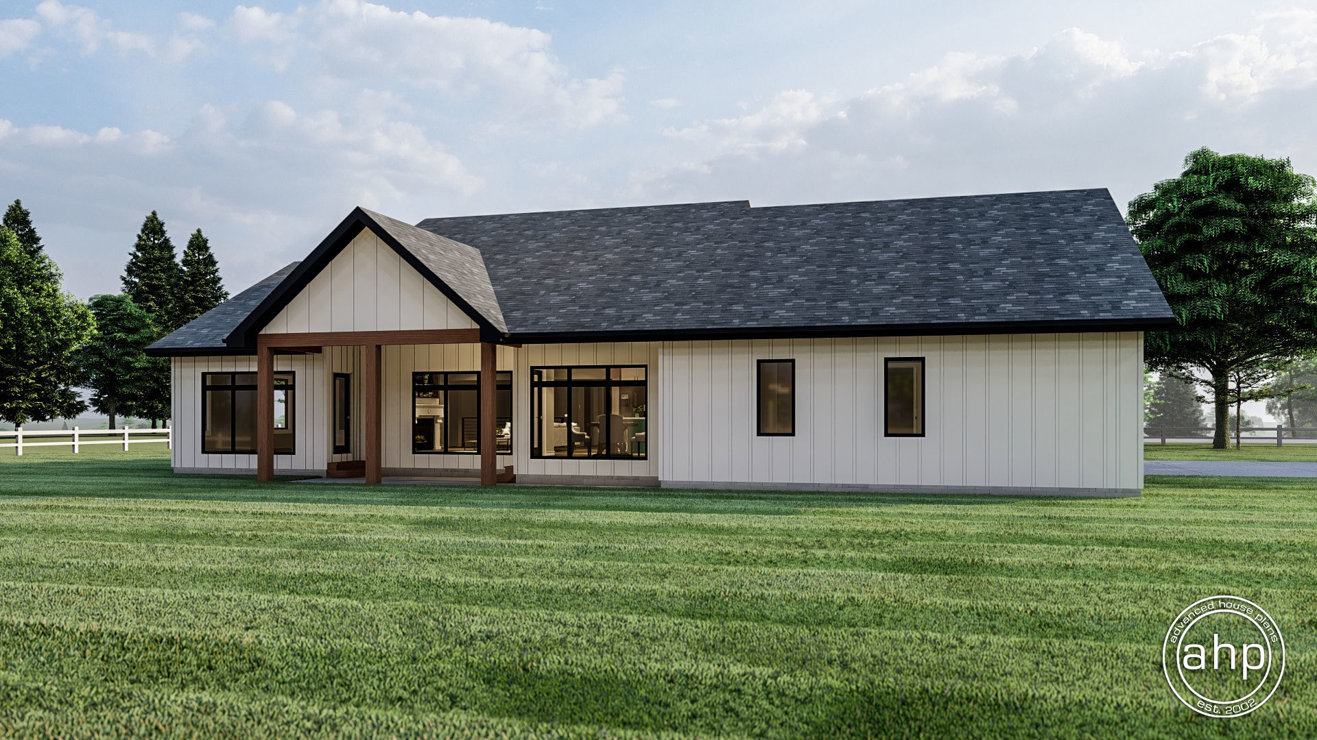 1 Story Modern Farmhouse Plan | High Valley Farms