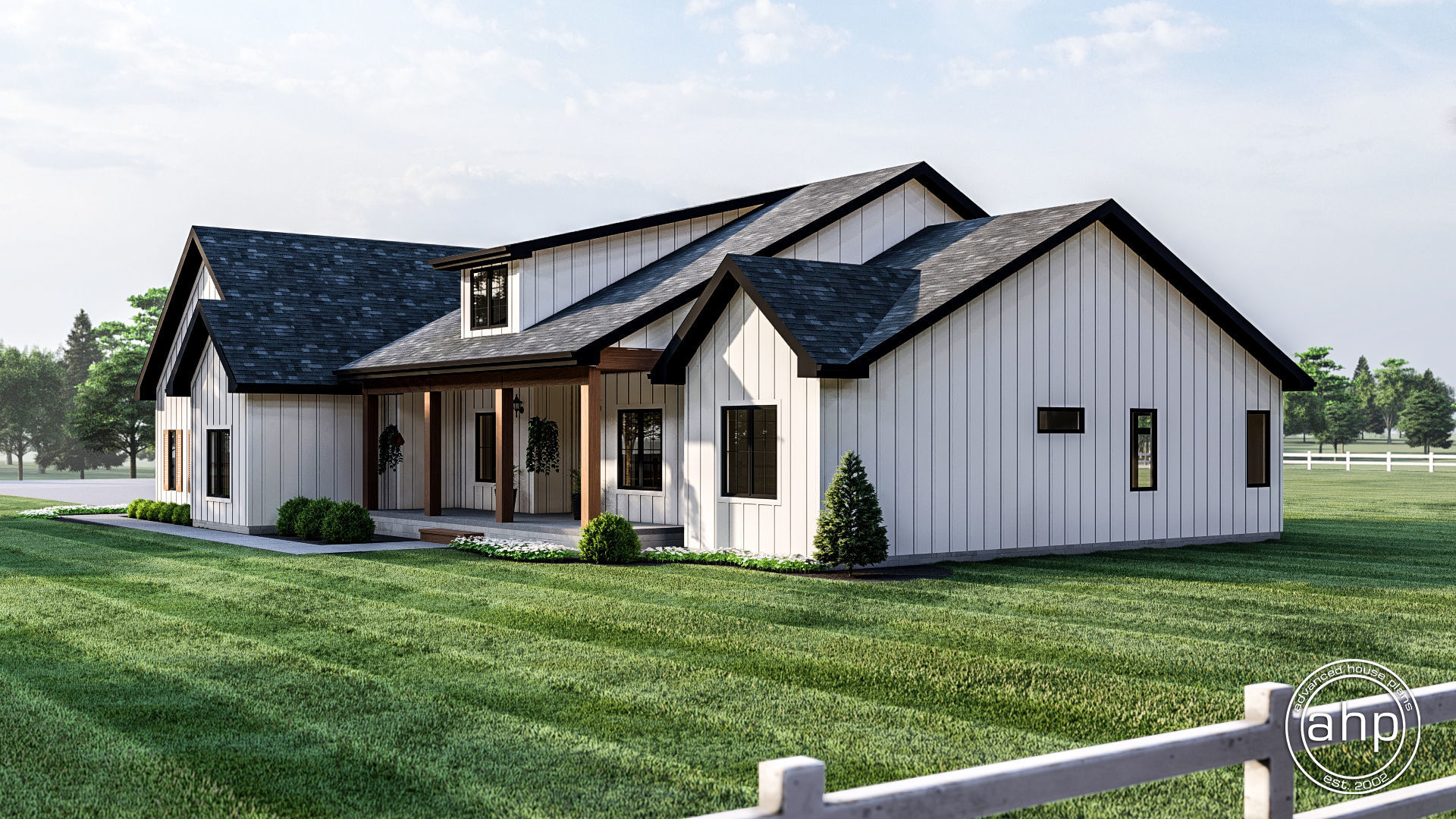 1 Story Modern Farmhouse Plan | High Valley Farms