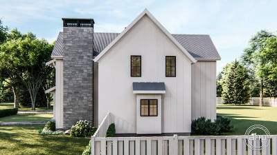 1.5 Story Modern Farmhouse Plan | Rosewood