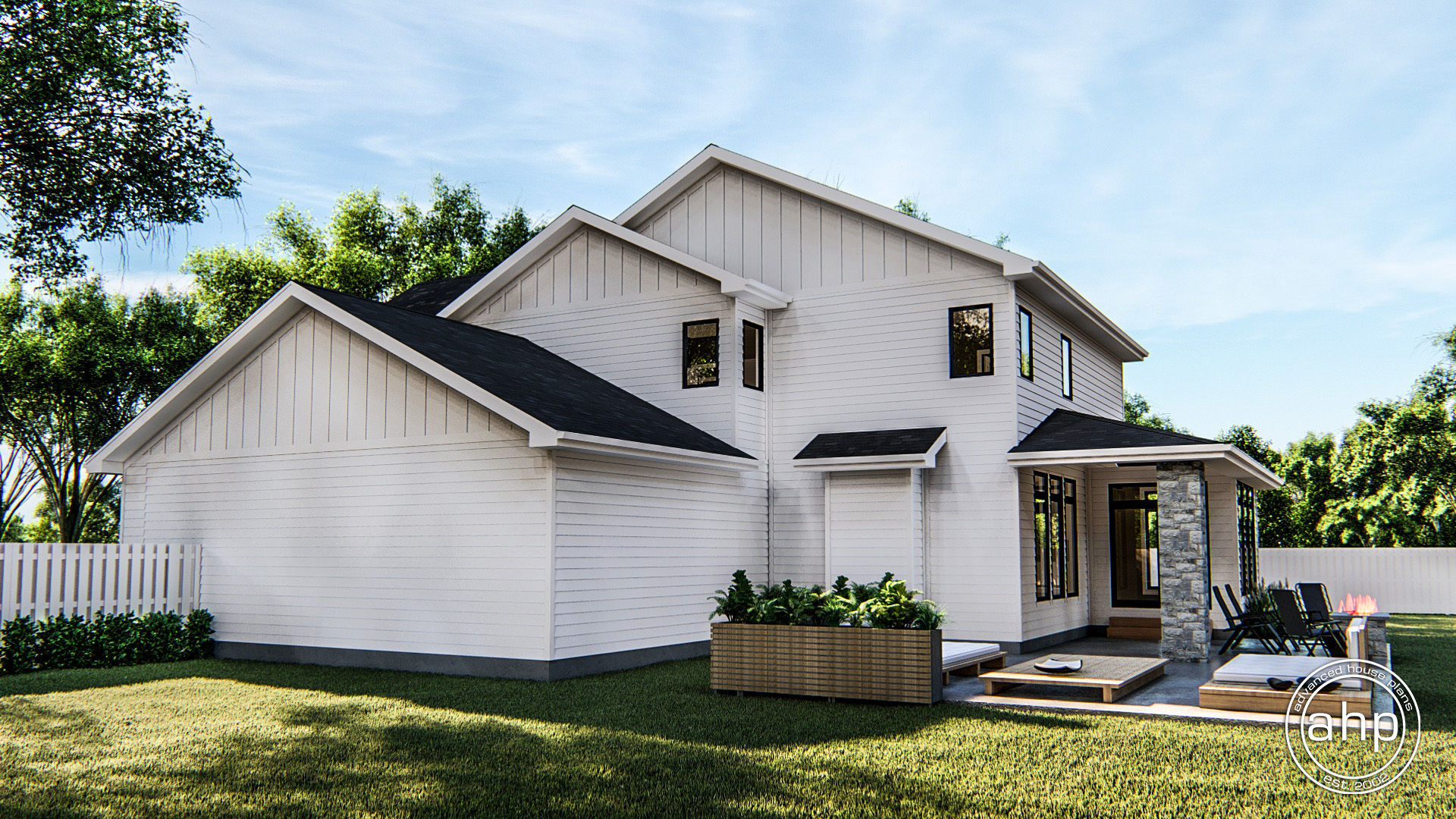 2 Story Modern Farmhouse Style Plan | Joelle