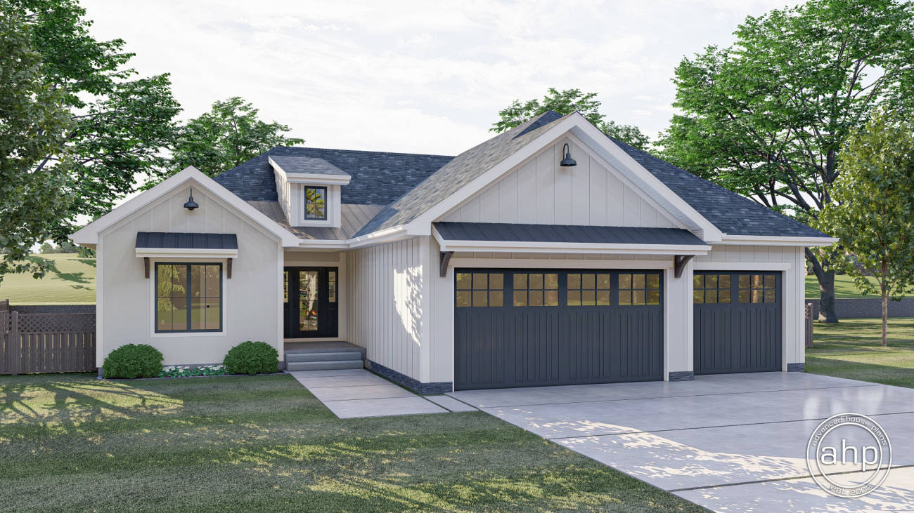 1 Story Modern Farmhouse Plan | Sheffield