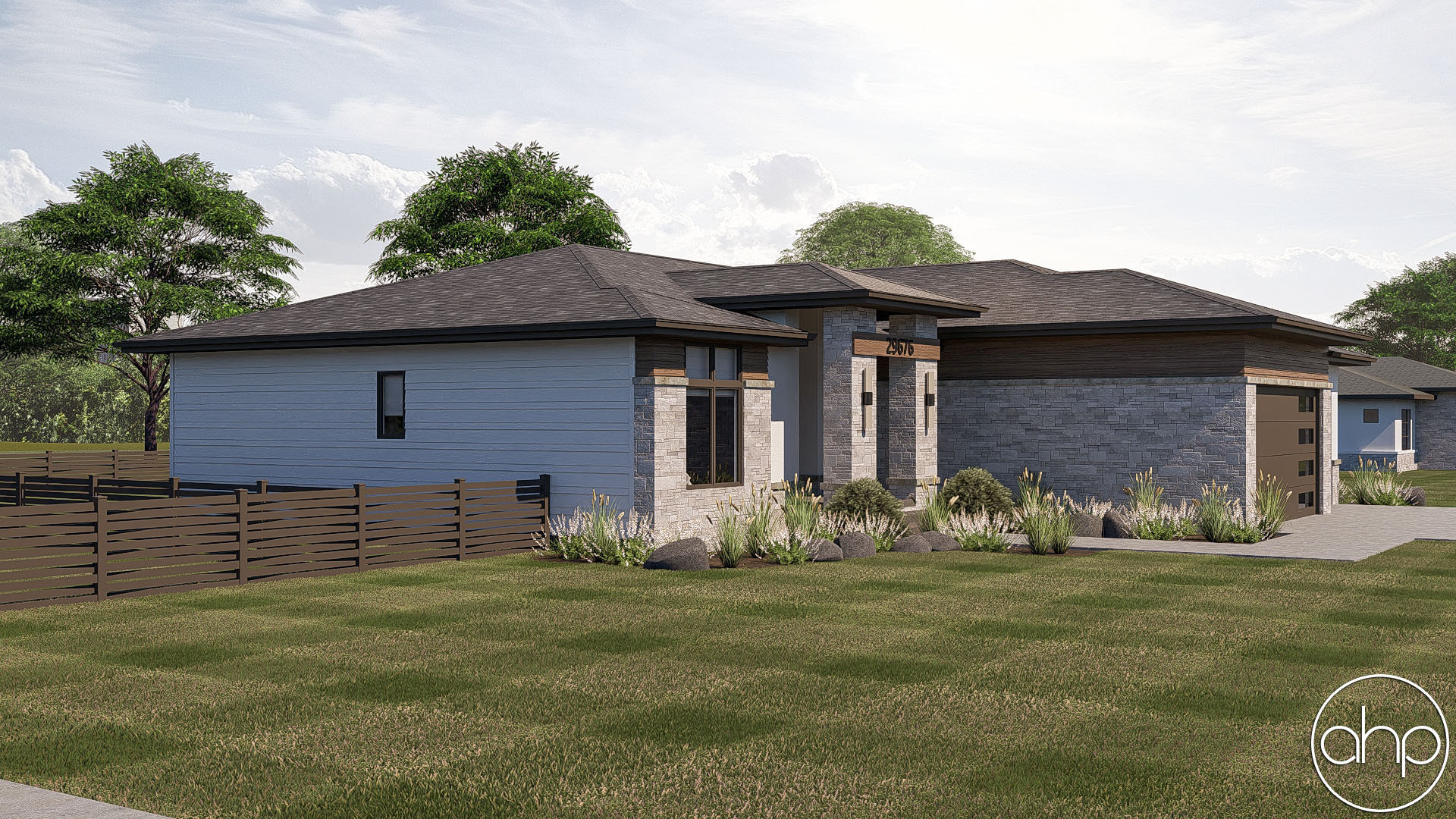 1 Story Modern Prairie Style Plan | Pacific Woods
