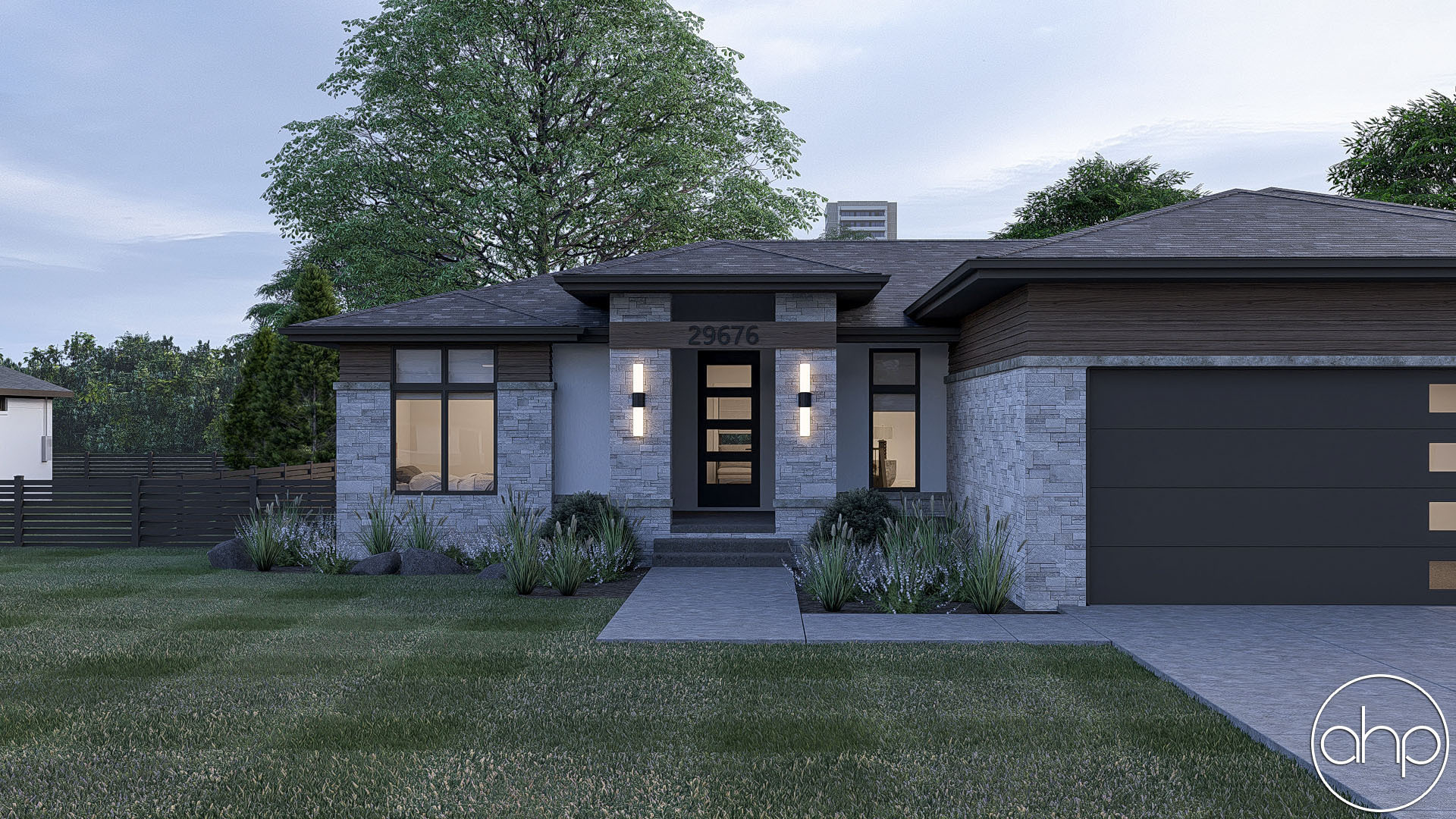1 Story Modern Prairie Style Plan | Pacific Woods