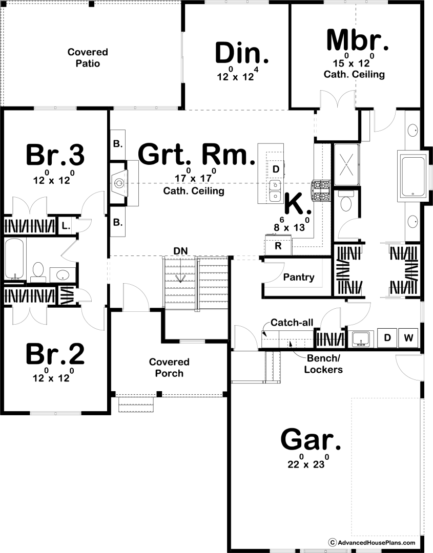 1 Story Modern Farmhouse Plan | Cherry Creek