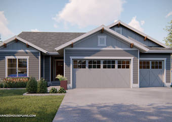 1 Story Craftsman Style House Plan | Willow Grove