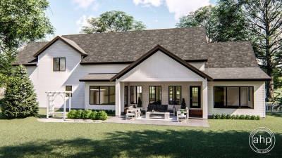 1.5 Story Modern Farmhouse House Plan | Keegan