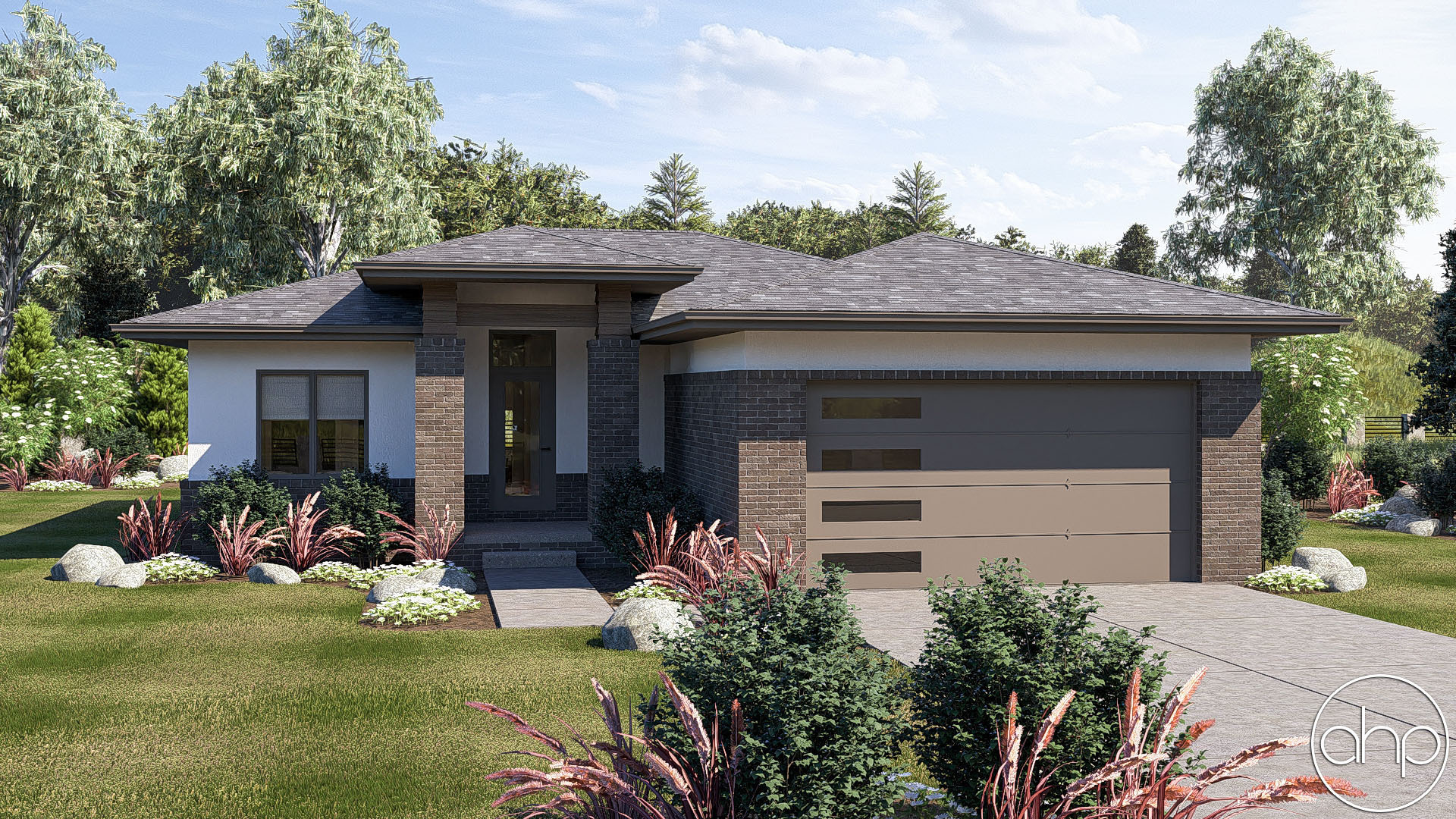 1 Story Modern Prairie House Plan | Elk Park