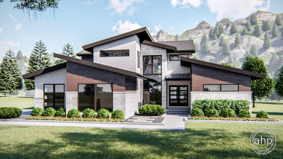 1.5 Story Modern House Plan | Hollis Heights