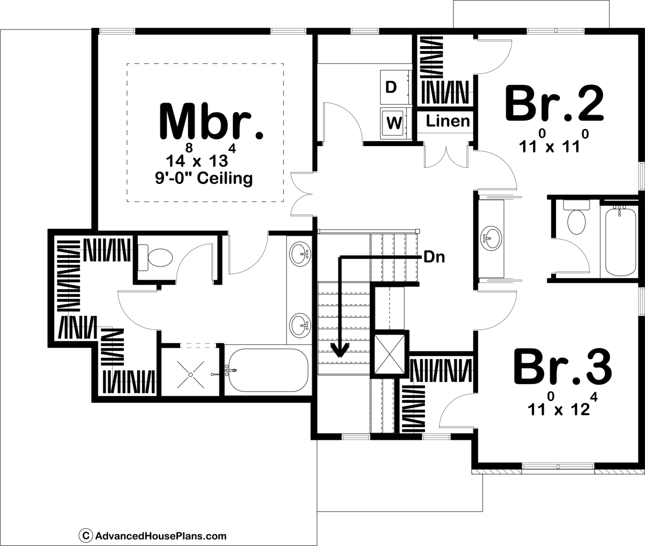 2 Story Modern Farmhouse Plan | Walnut Grove