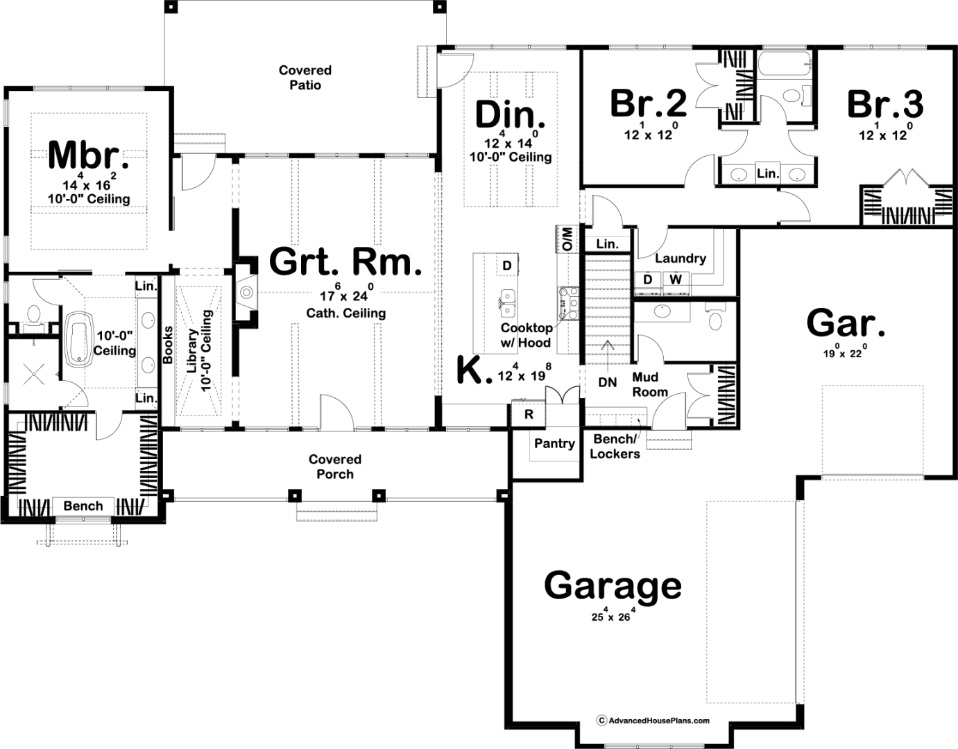 1 Story Modern Farmhouse House Plan | Vandyke