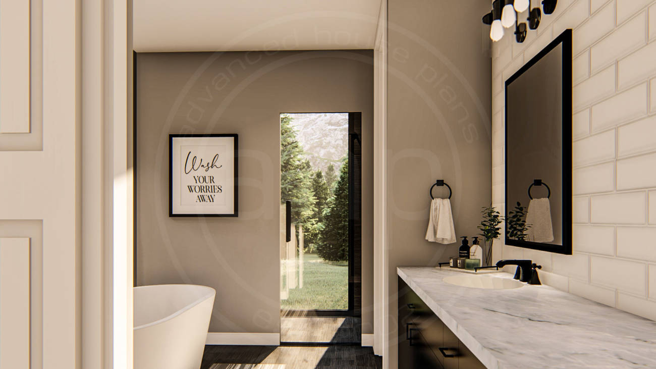 Story Modern Mountain House Plan Long Beach