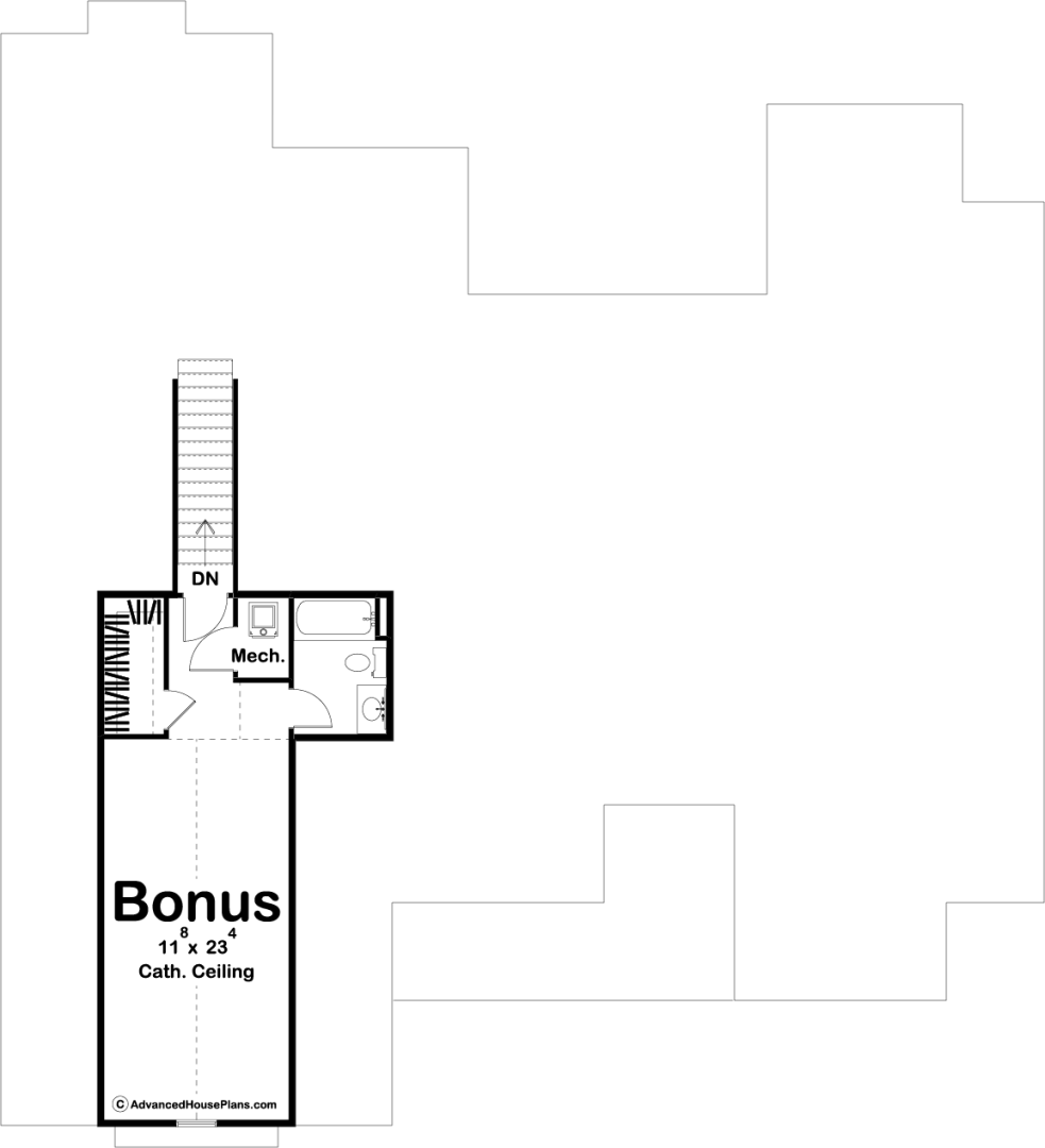 1 Story Modern Farmhouse Style House Plan | Hidden Valley