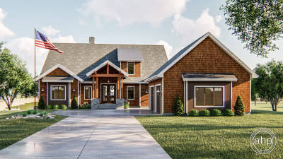 1.5 Story Craftsman Style House Plan | Smith Lake