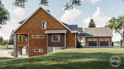 1.5 Story Craftsman Style House Plan | Smith Lake