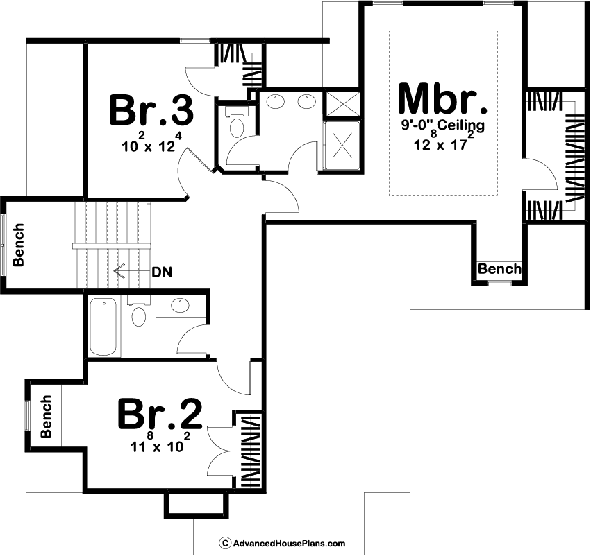 2 Story Modern Cottage Style Plan | Crown Point