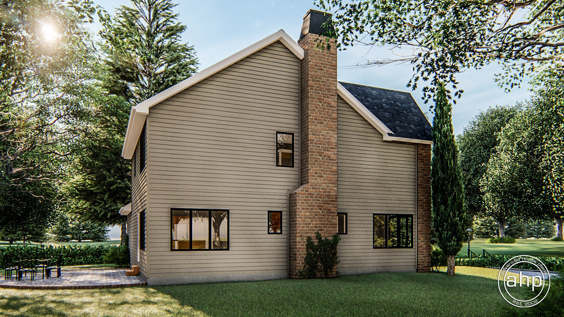 2 Story Modern Cottage Style Plan | Pershing