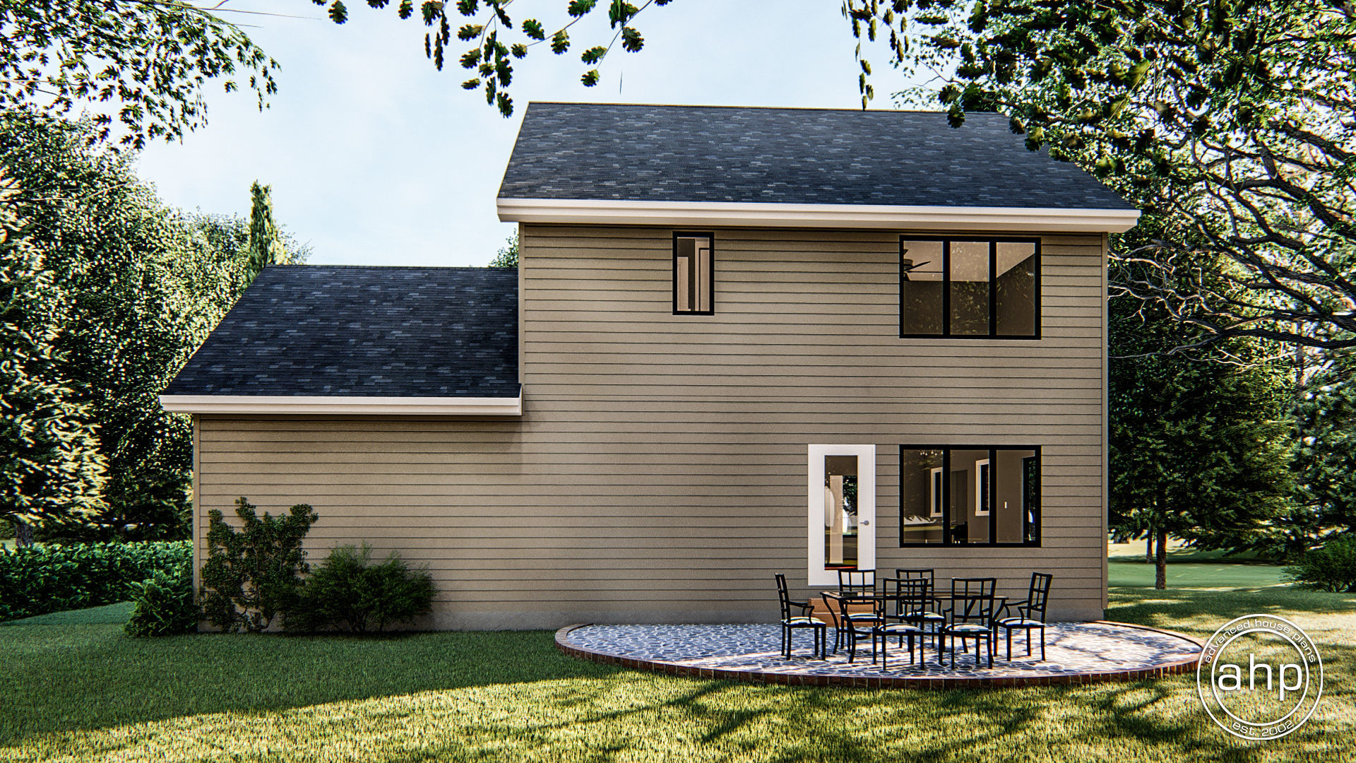2 Story Modern Cottage Style Plan | Pershing
